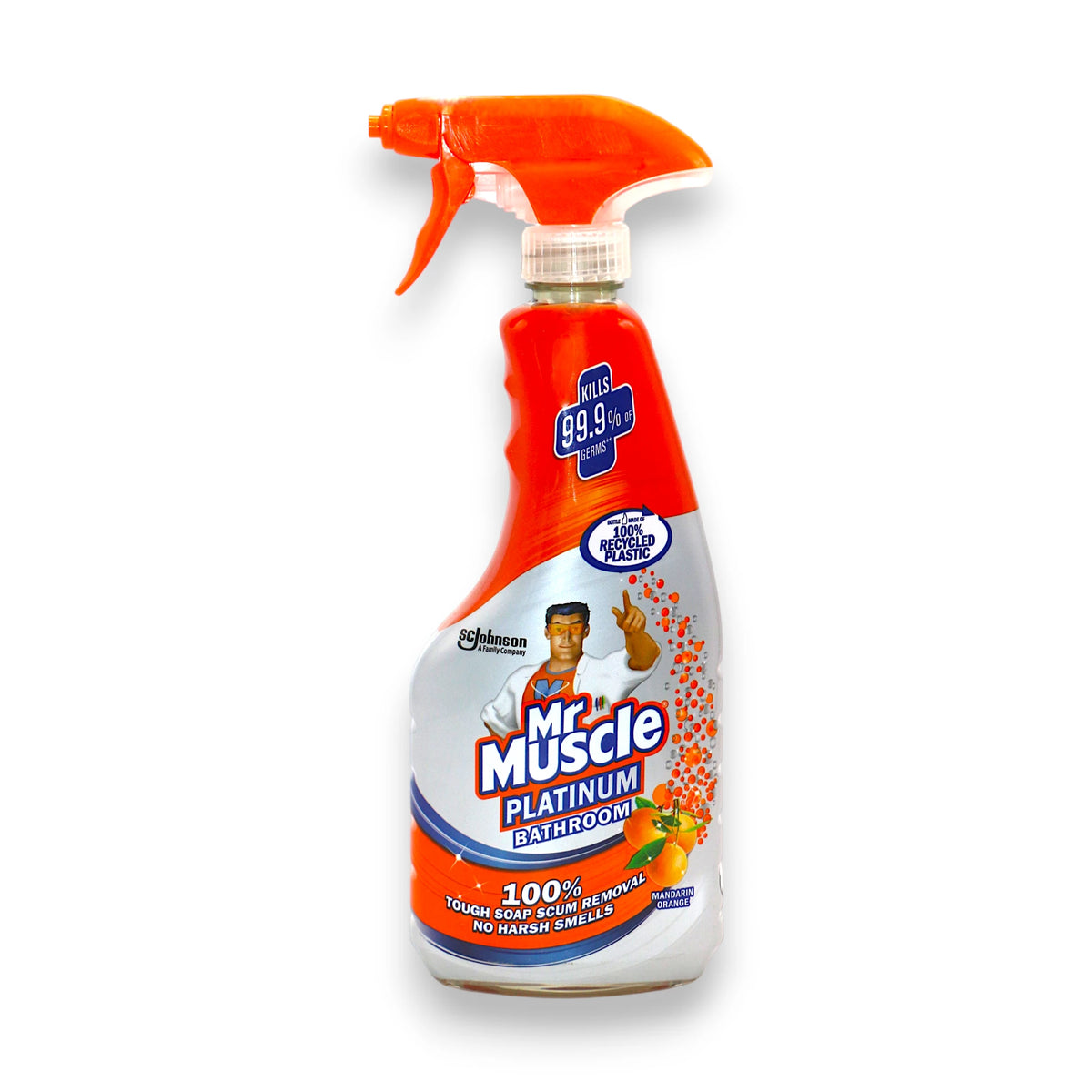 mr muscle bathroom cleaner platinum mandarin orange 500ml