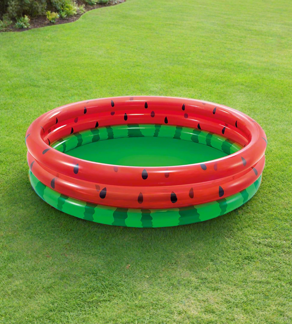 intex wet set collection inflatable kids swimming pool watermelon round 66"x15"