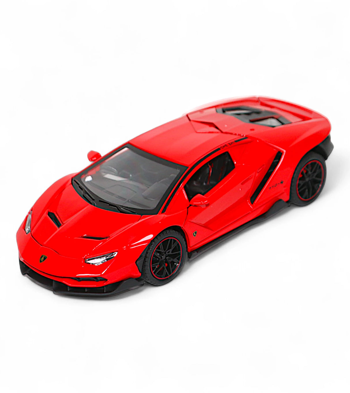 die-cast metal car lamborghini centenario 1:24 model with spray , music & lights t757