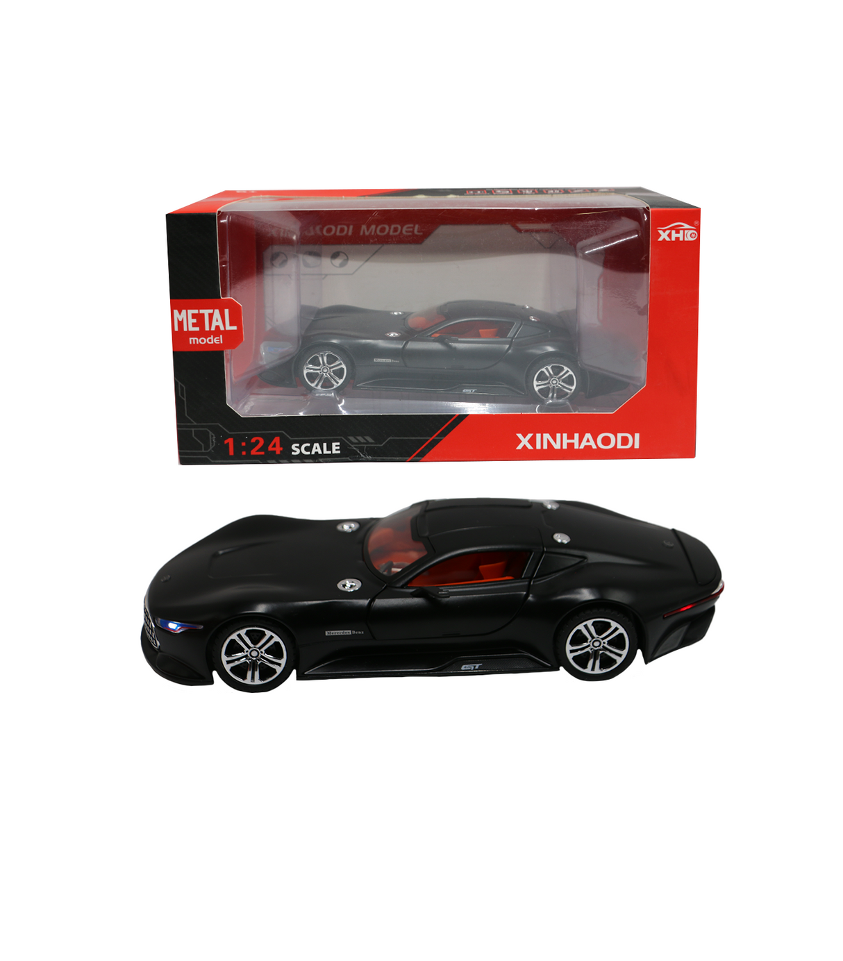 die-cast car mercedes-benz amg vision gran turismo 1:24 model with music & lights t161