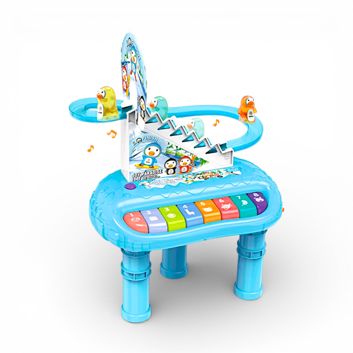 musical penguin track set & piano 2 in 1 with lights china