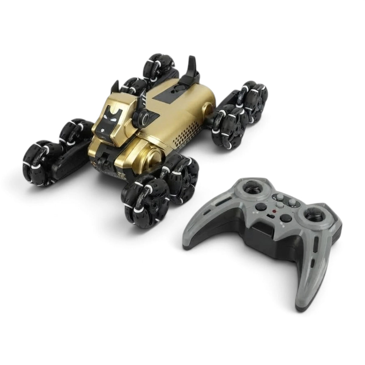 remote control stunt dog 8x8 chargeable with music , lights & usb