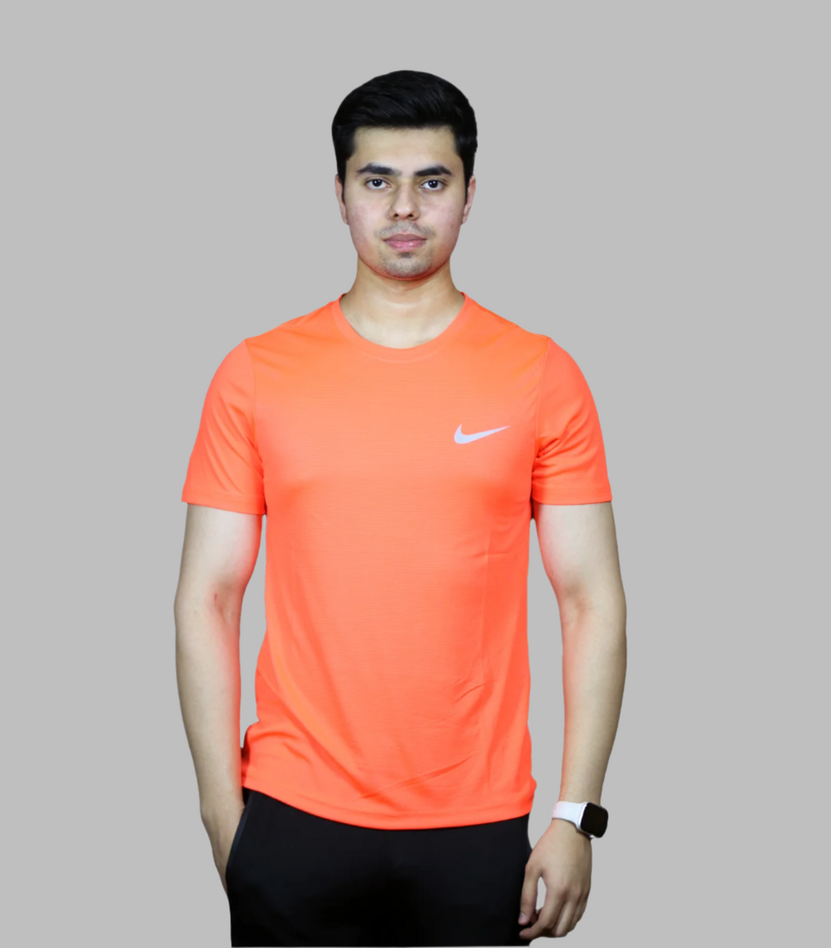 t shirt half sleeves nike orange 02