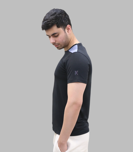 shirts half sleeve pure terry k box black 2202