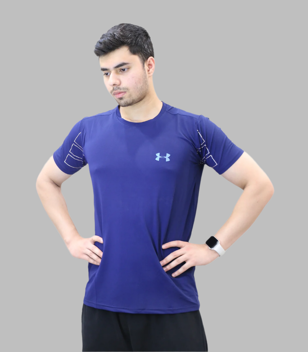 t shirt under armour dark blue 8807