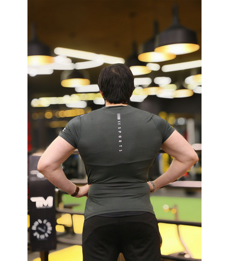 shirt half sleeves under armour k box dark grey 9002