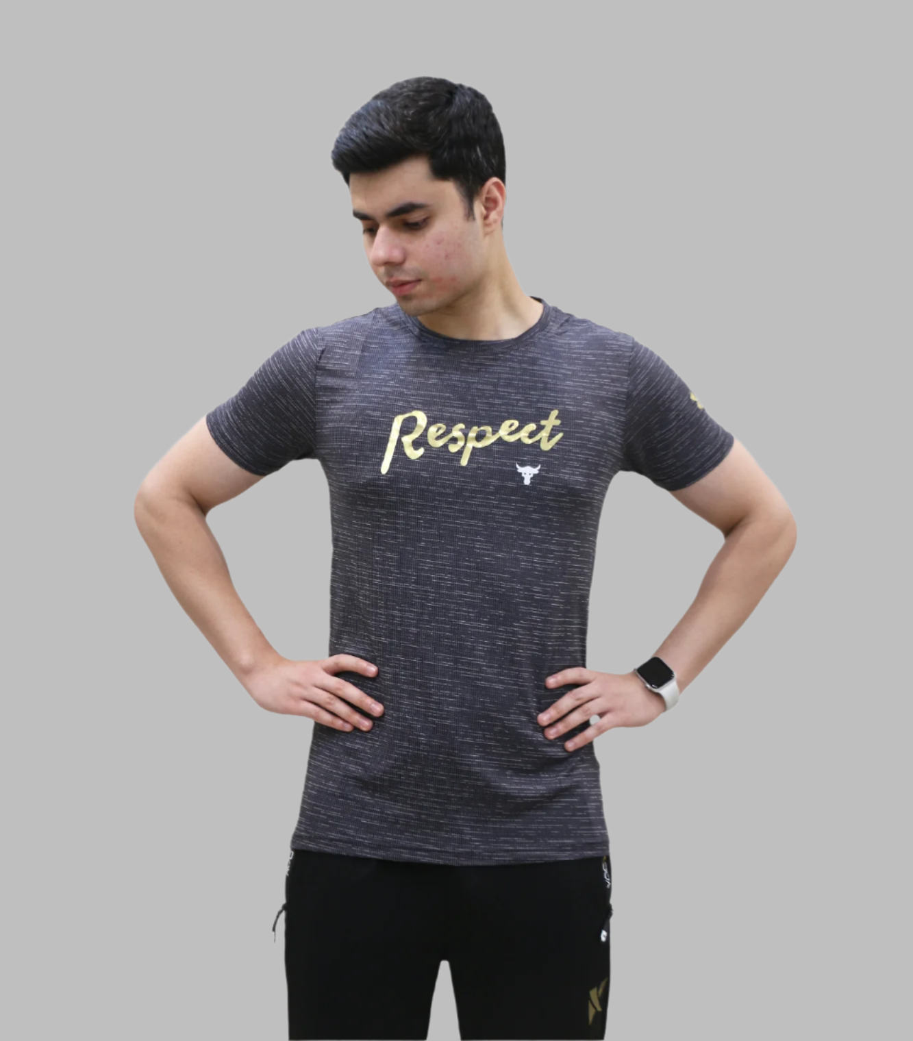 t shirt under armour dark grey t635