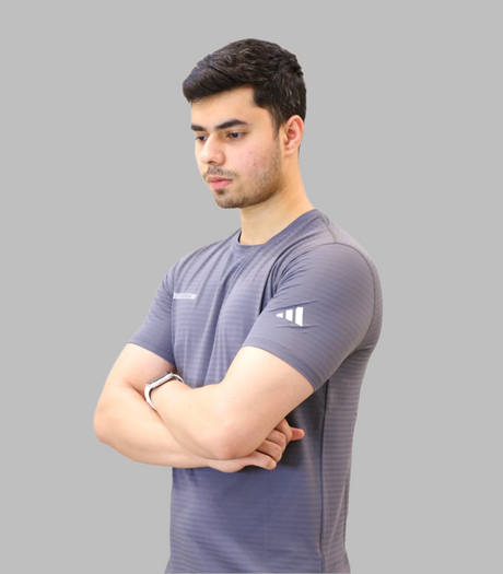 t shirt half sleeve adidas dark grey 6623