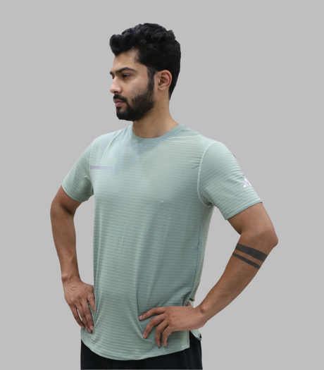 t shirt half sleeve adidas light green 6623