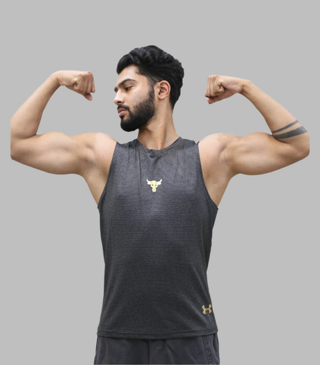 sleeveless under armour dark grey v502