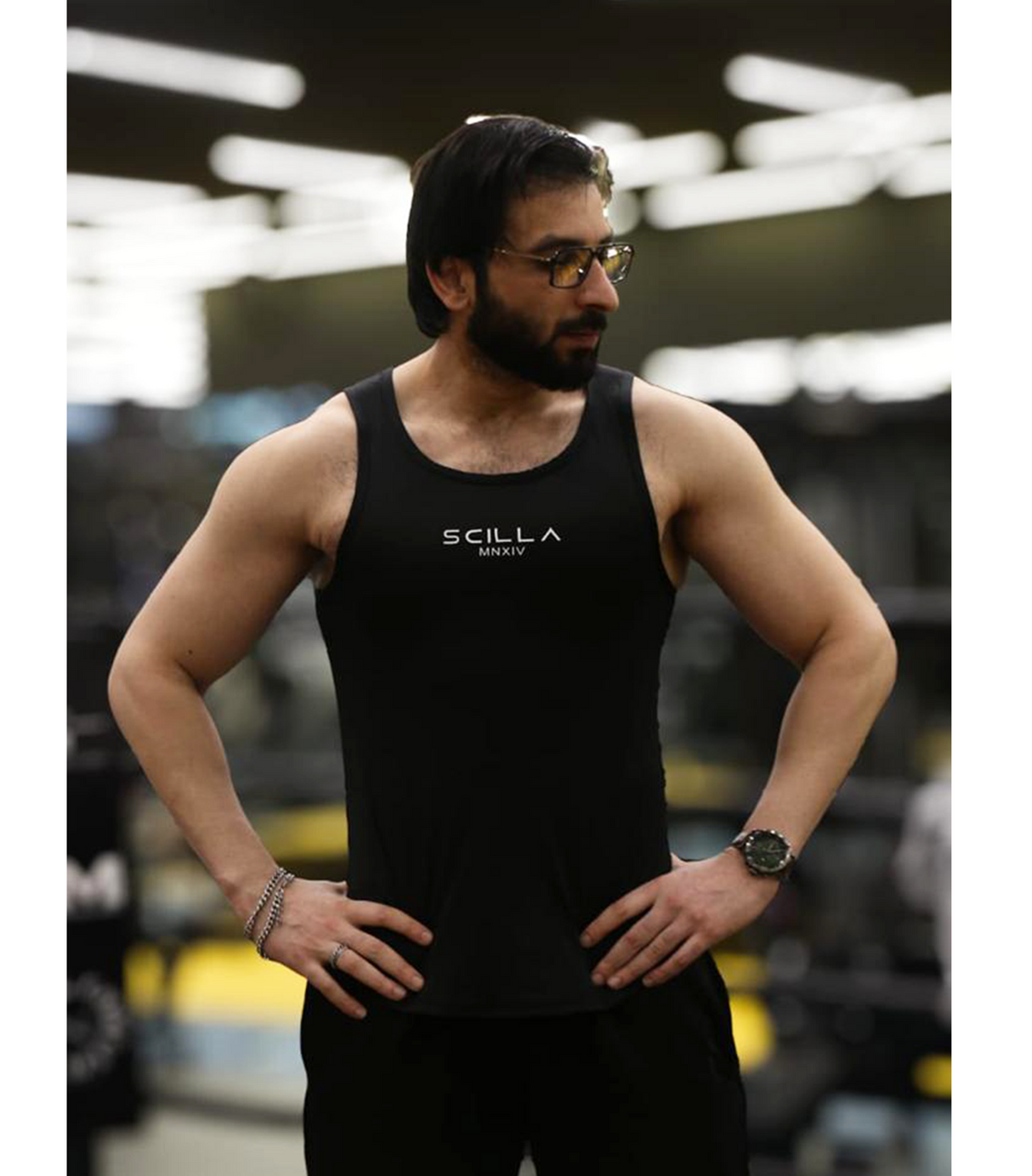 shirt scilla sleeveless black f2079