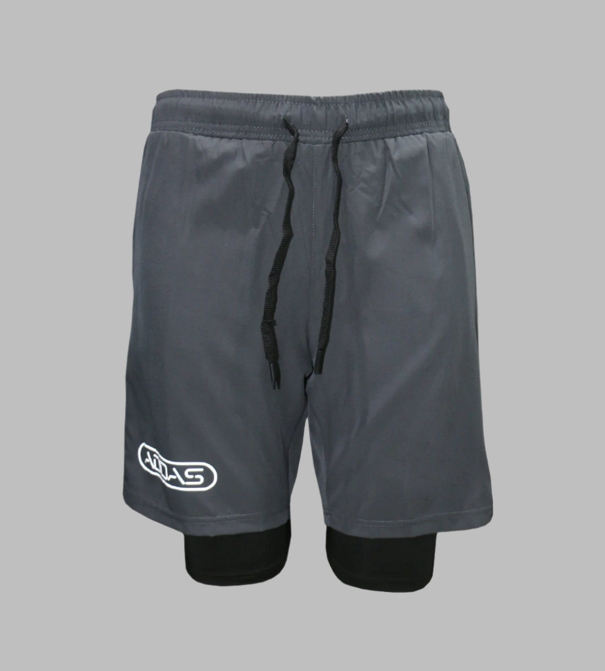 shorts adidas 2 in 1 grey ad251