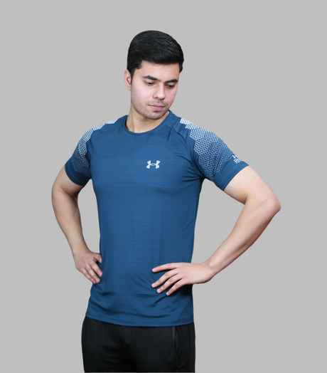 t shirt half sleeves under armour zinc