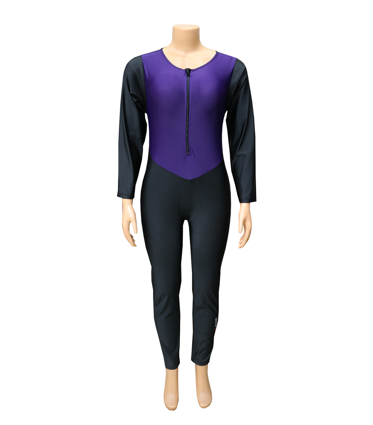 swimming costume ladies full sleeves with zip 1pc 1102