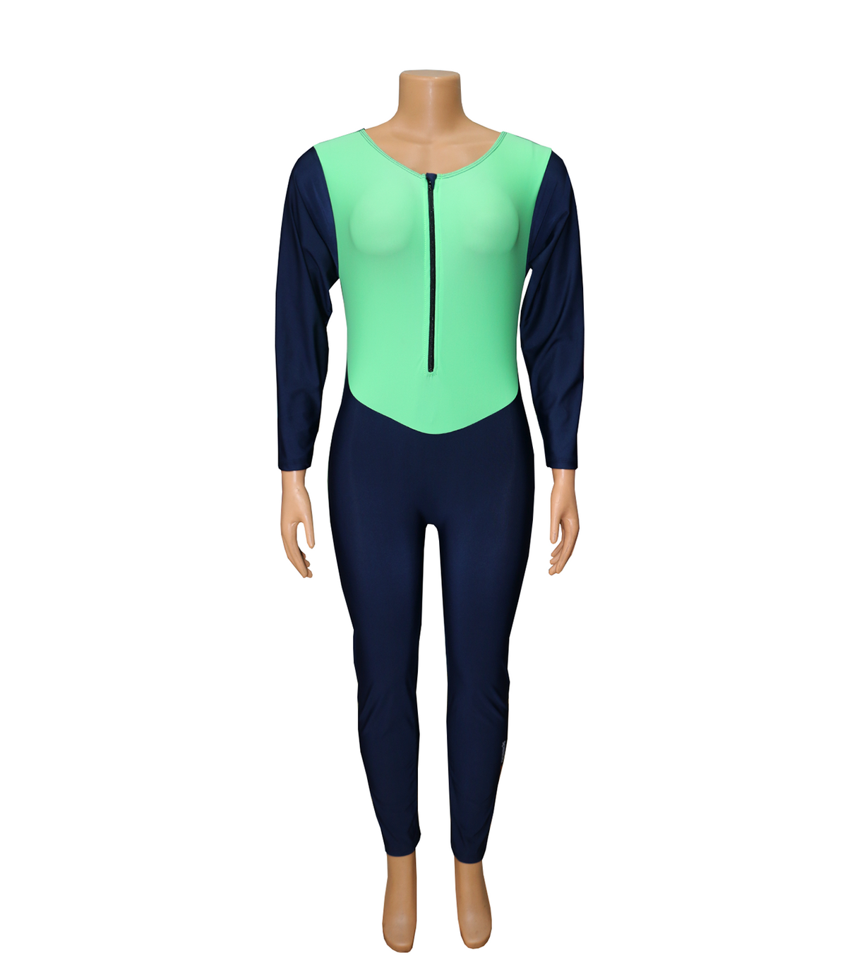 swimming costume ladies full sleeves with zip 1pc 1102