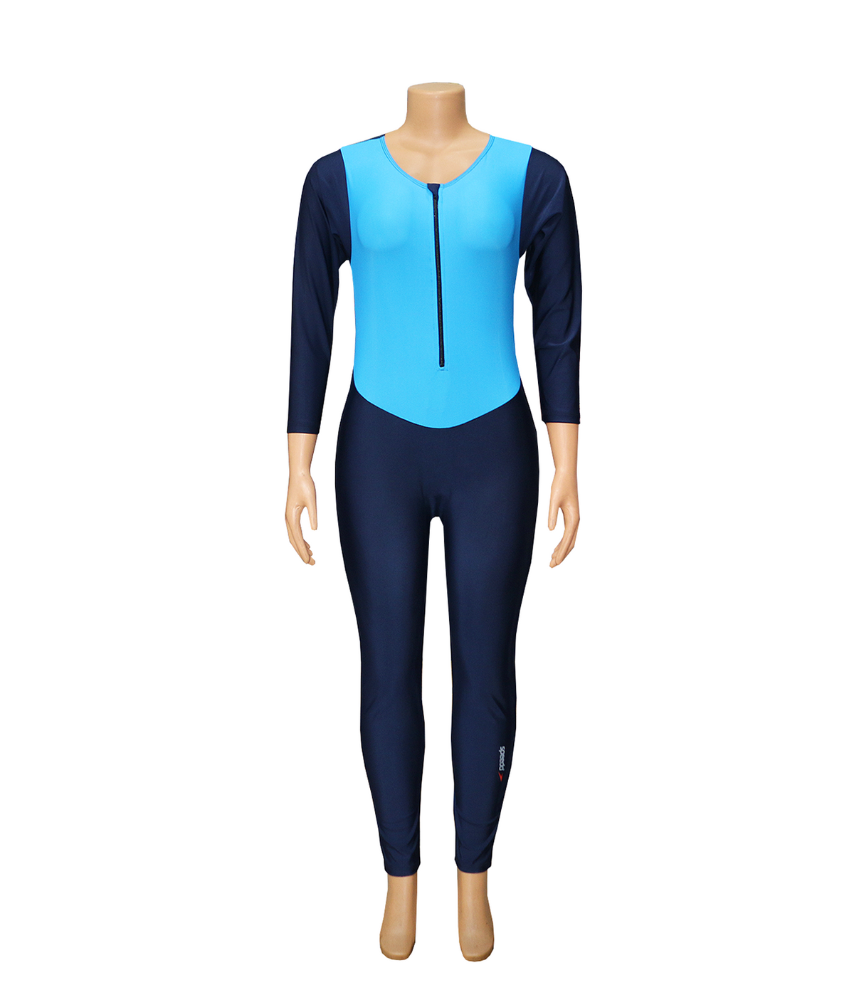 swimming costume ladies full sleeves with zip 1pc 1102