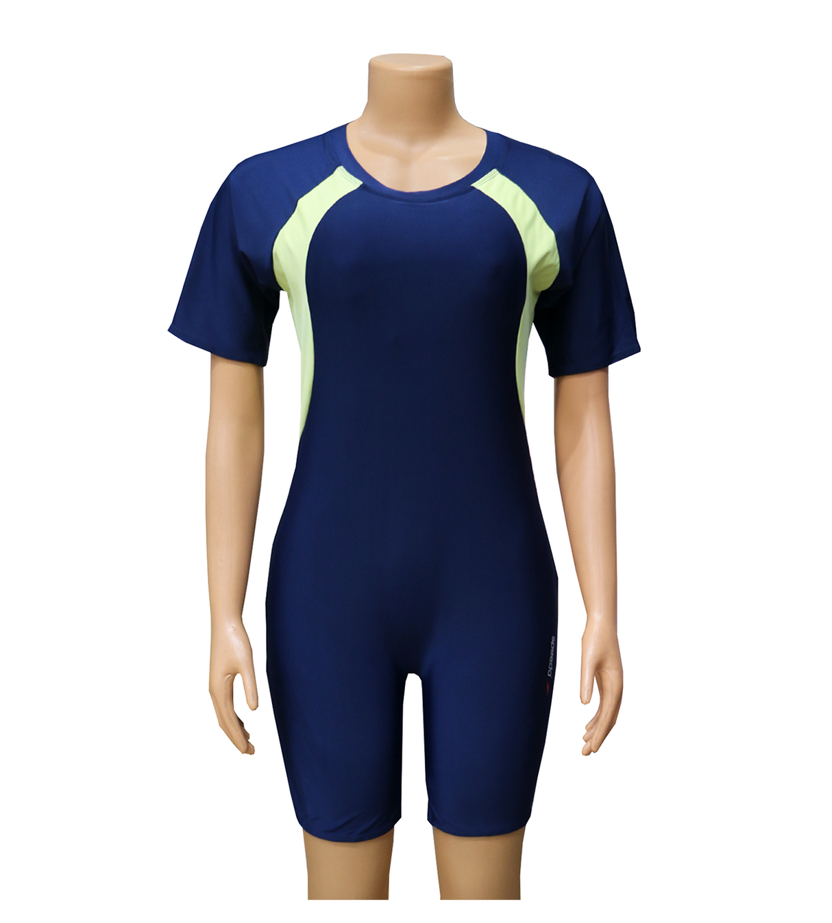 swimming costume ladies half sleeves with zip 1pc 503