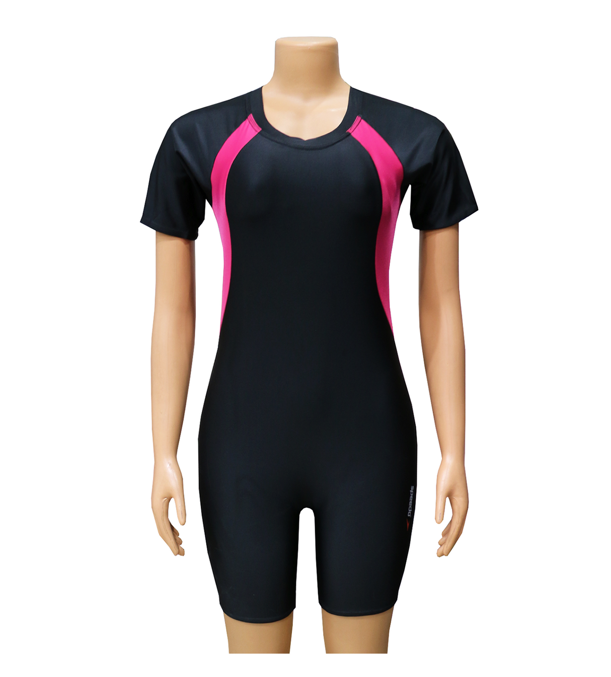 swimming costume ladies half sleeves with zip 1pc 503