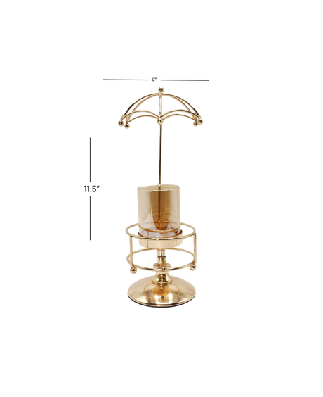 candle stand umbrella 11.5"hx4"w china d479