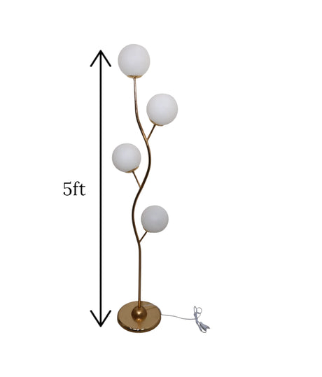 floor lamp metal 4 white globe china