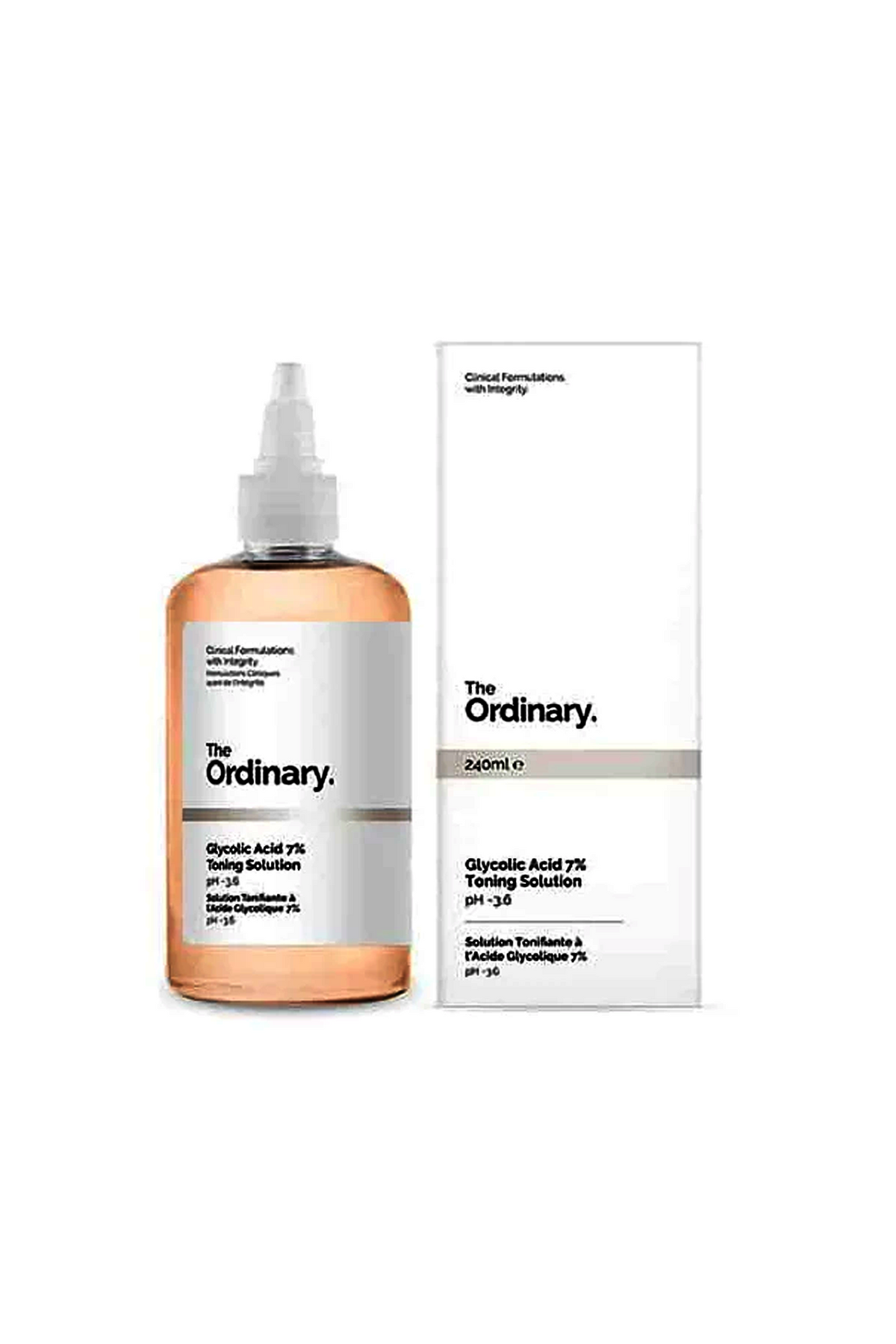 ordinary serum glycolic acid 7% exfoliating toner 240ml