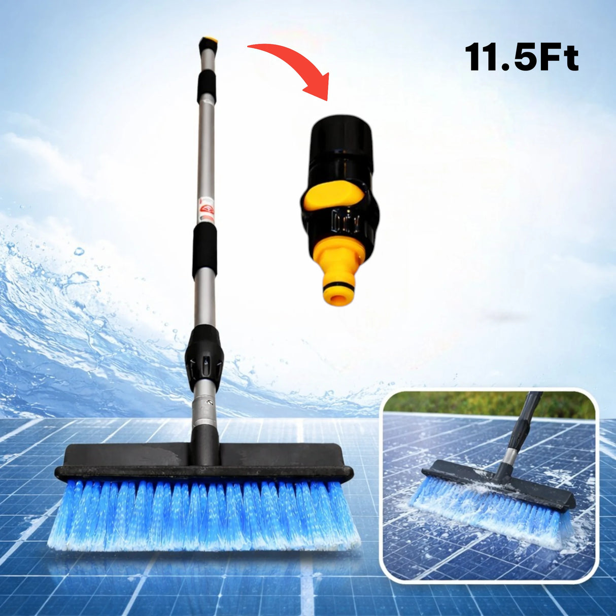 SOLAR PANEL CLEANING BRUSH 11.5FT CHINA