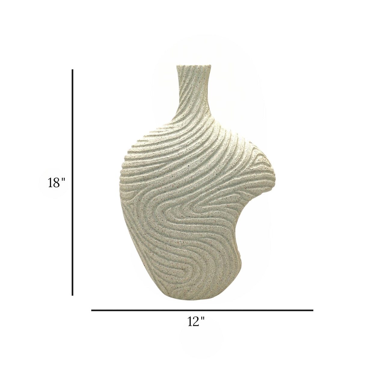 vase textured white large 12x18 china