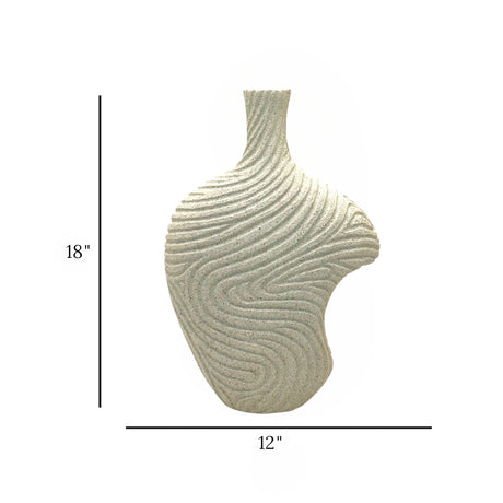 vase textured white large 12x18 china