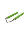 Foam Grip Nunchaku – Steel Chain Nunchucks with Chrome Metal Caps for Karate & Kung Fu Training