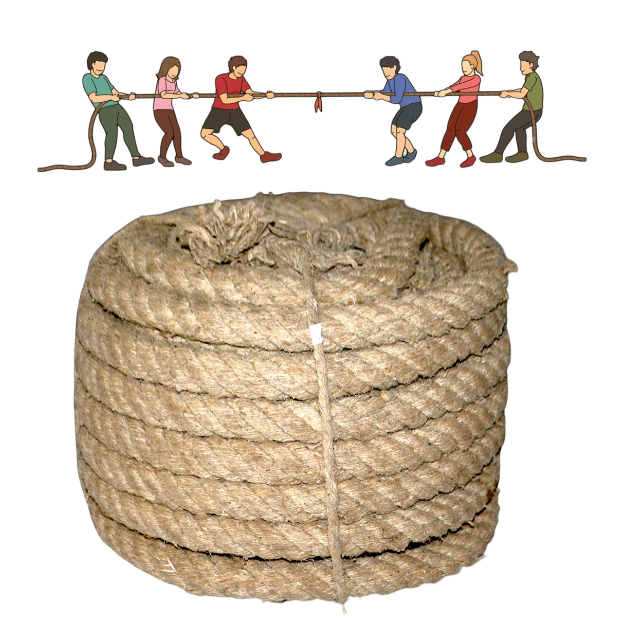 Tug of War Rope, 32mm x 100ft – Heavy-Duty Team Building & Game Training Rope