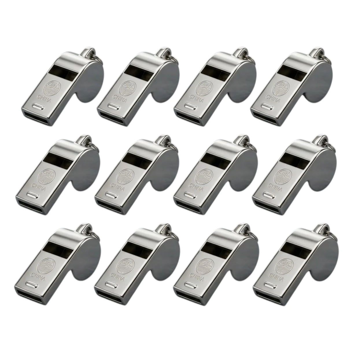 Professional Steel Whistle – 12in1 Bulk Set, Premium Metallic Coaching & Referee Gear
