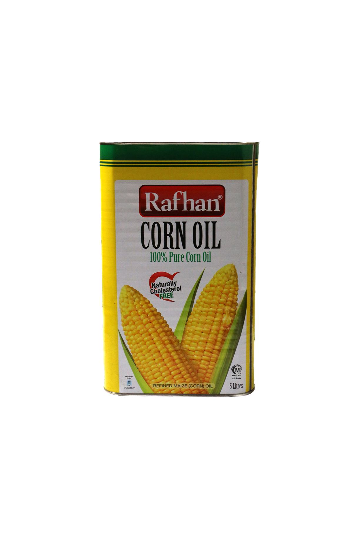 rafhan corn oil 5l tin
