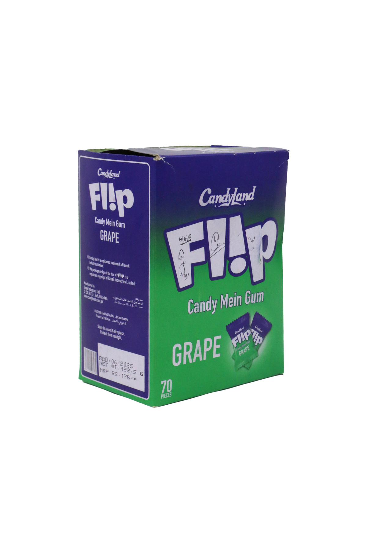 candyland candy flip grape box 70p