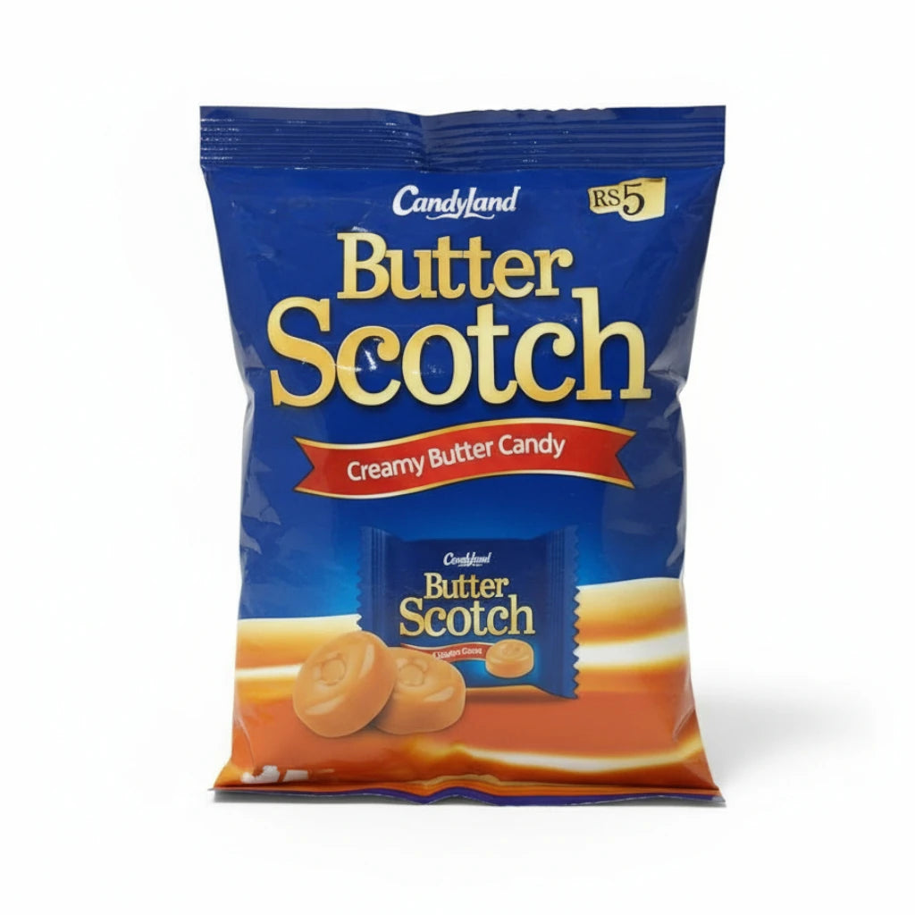 candyland candy butter scotch pouch 25p 125rs