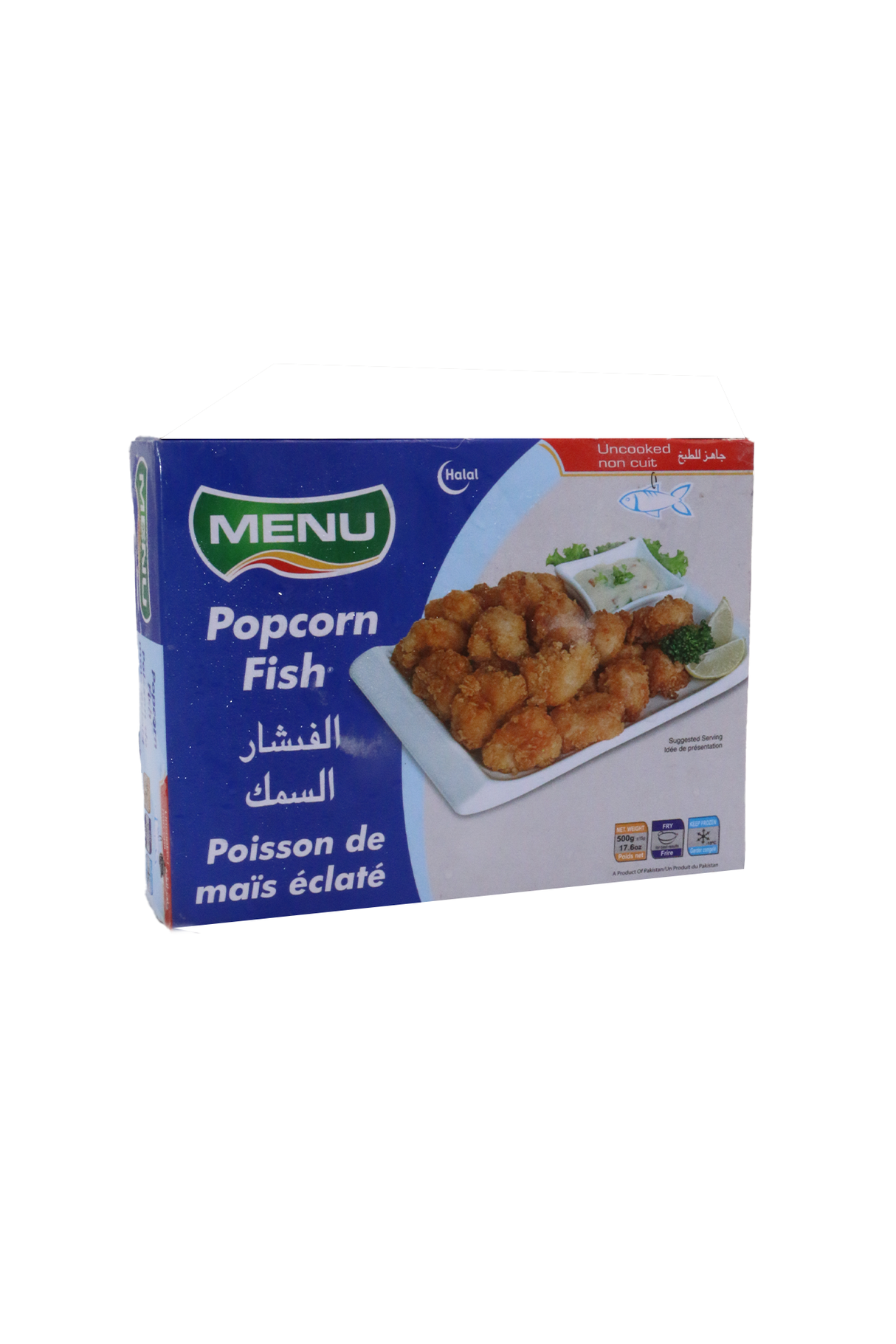 menu fish pop corn 500g