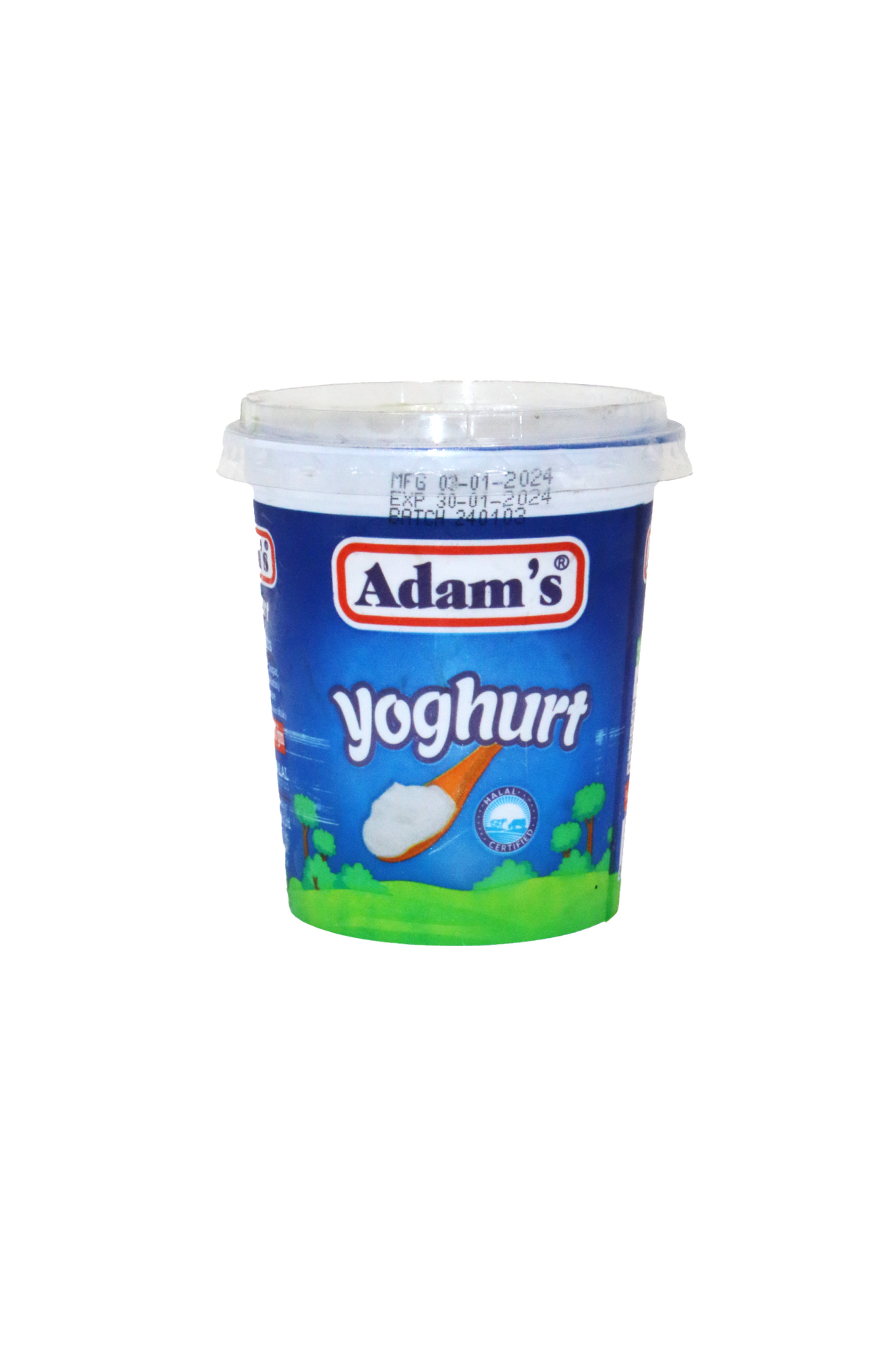 adams natural yogurt 400g