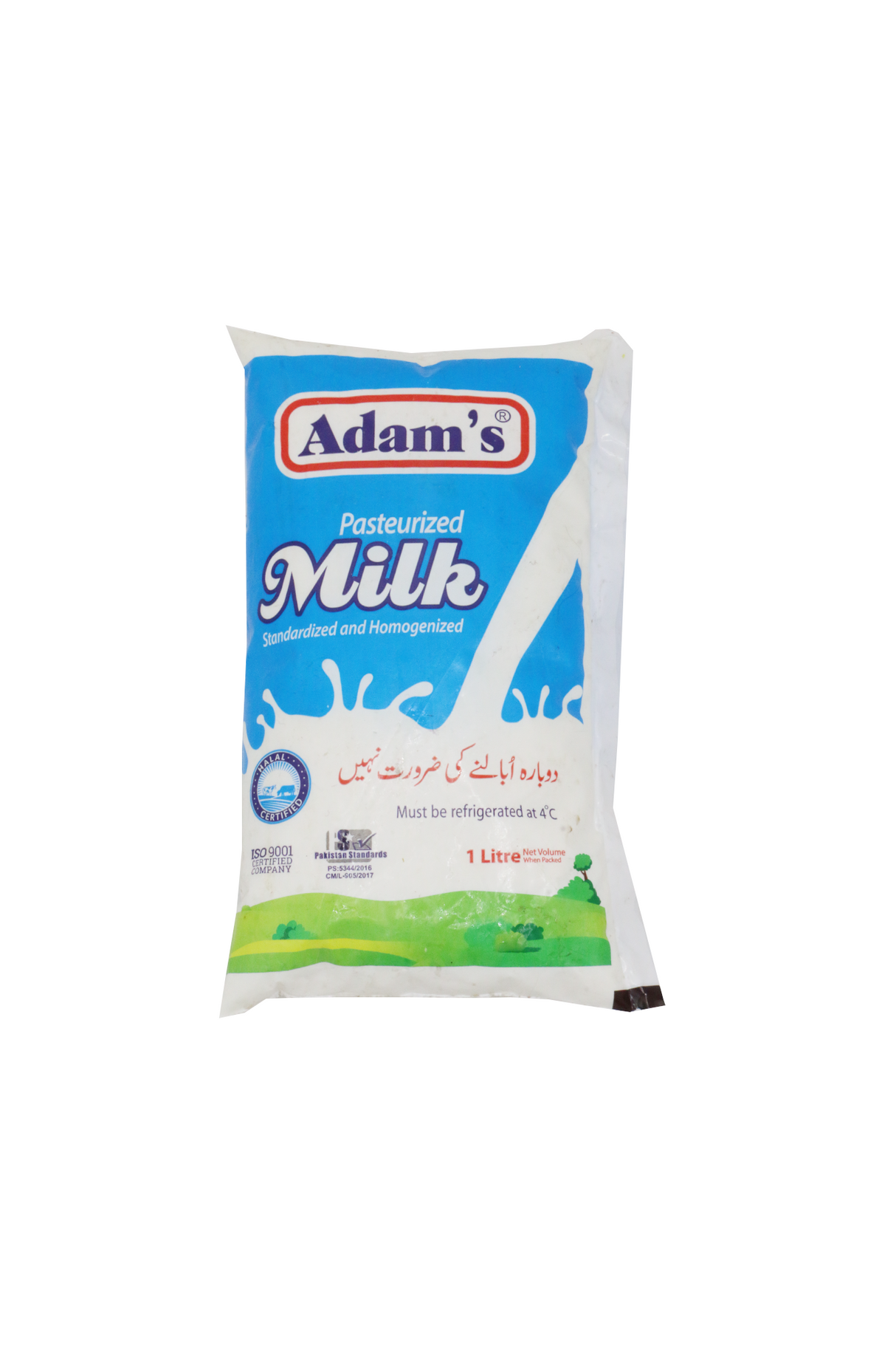 adams milk pasturized 1l