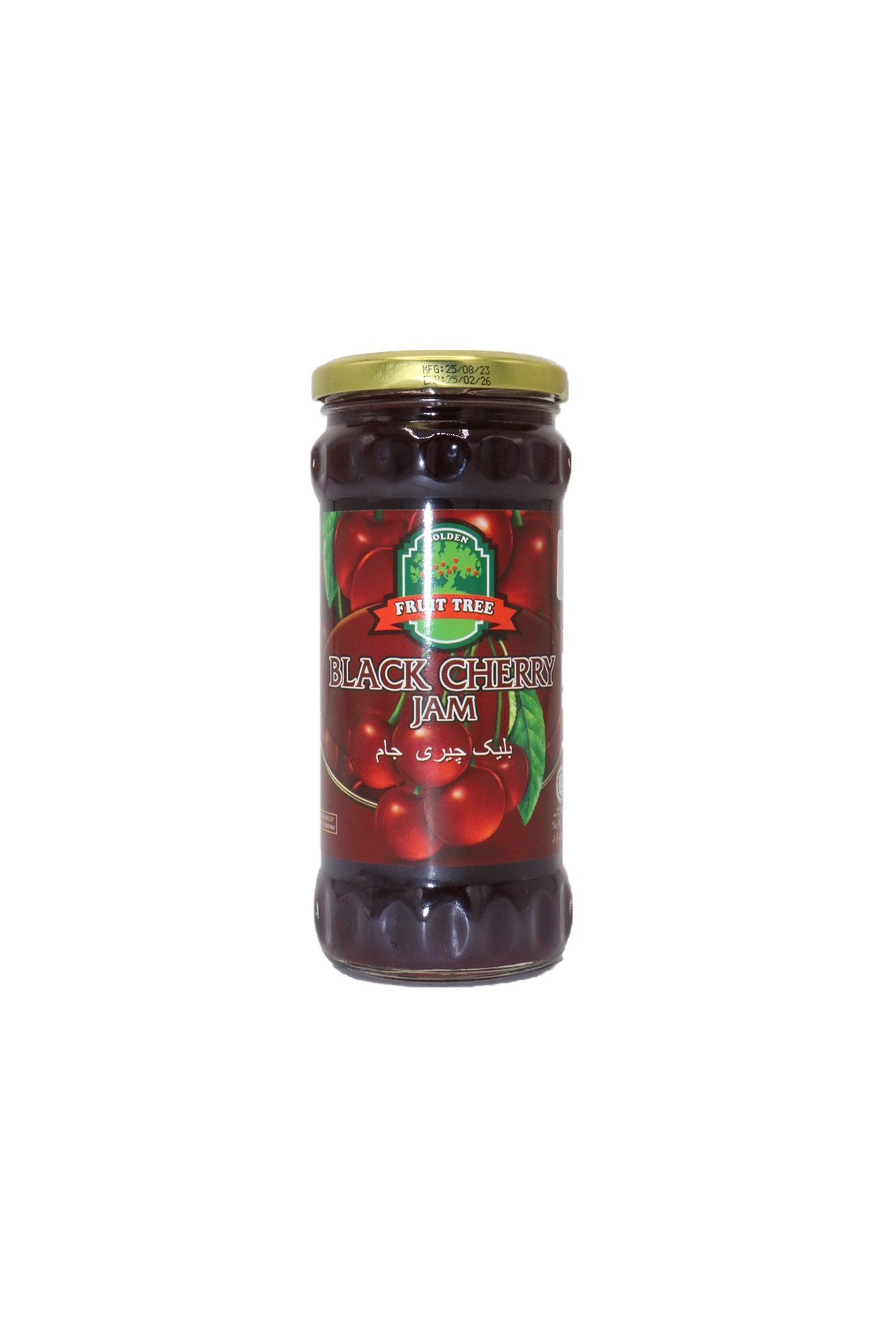 golden fruit tree jam black cherry 440g malaysia