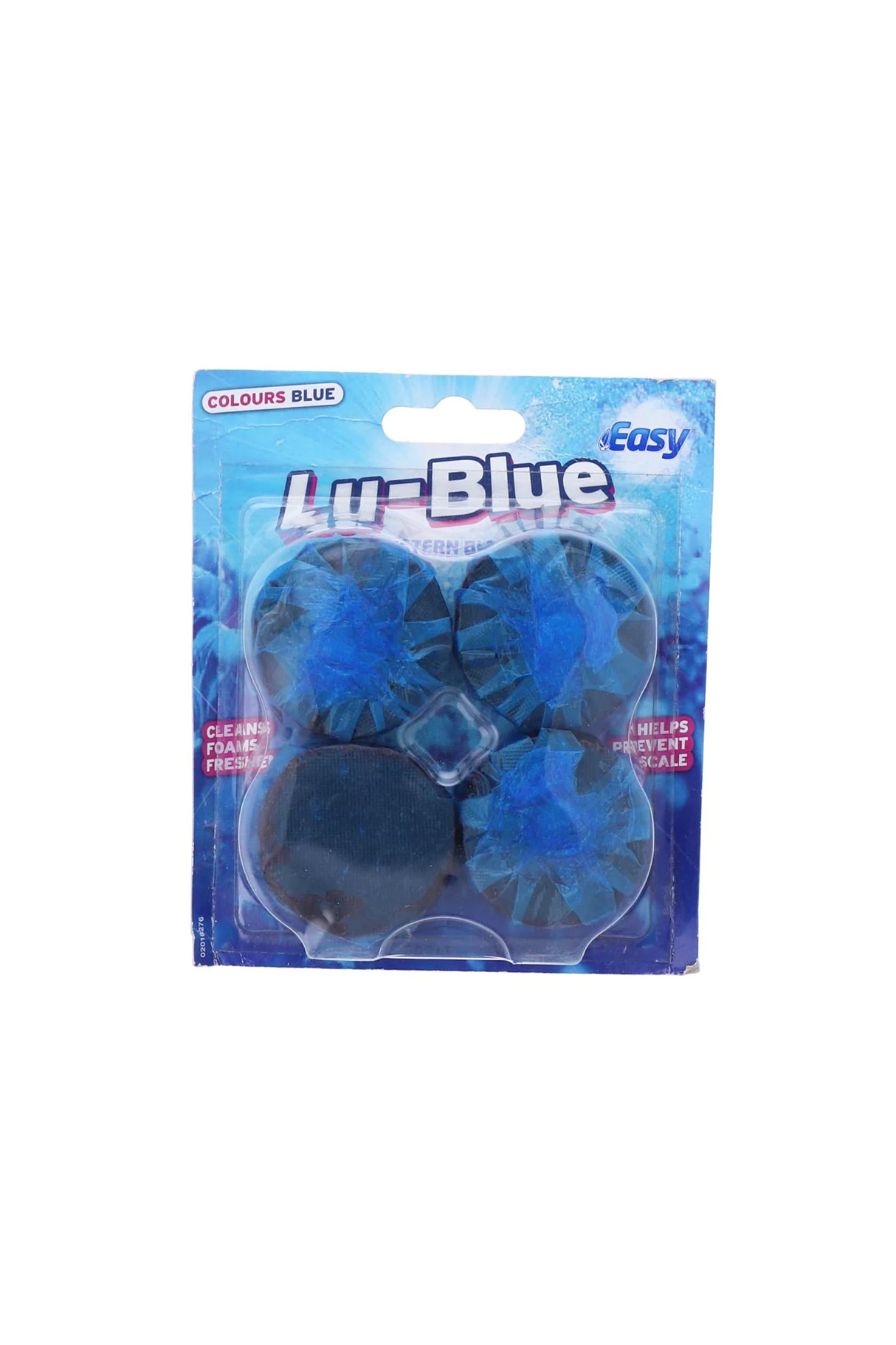 easy lu blue toilet block 4pc 152g uk