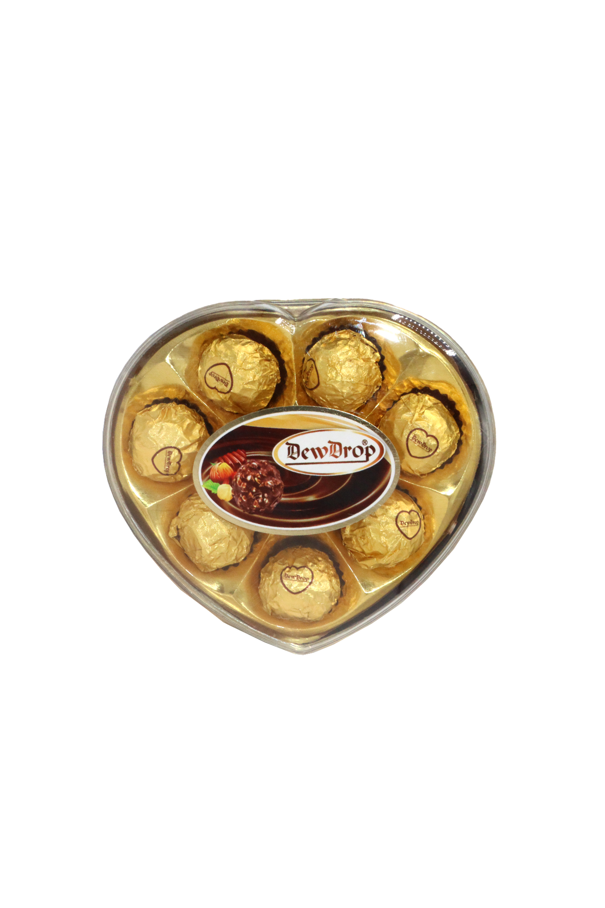 dewdrop chocolate heart h08g 100g