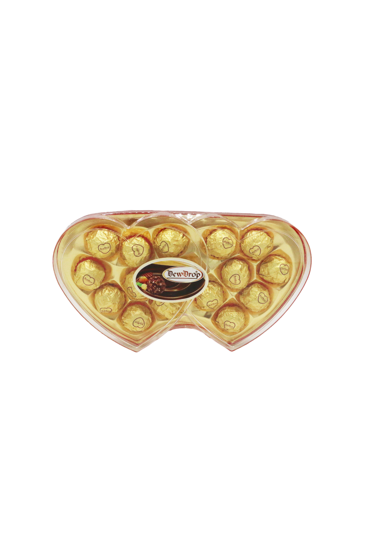 dewdrop chocolate twin heart 200g th16g-p