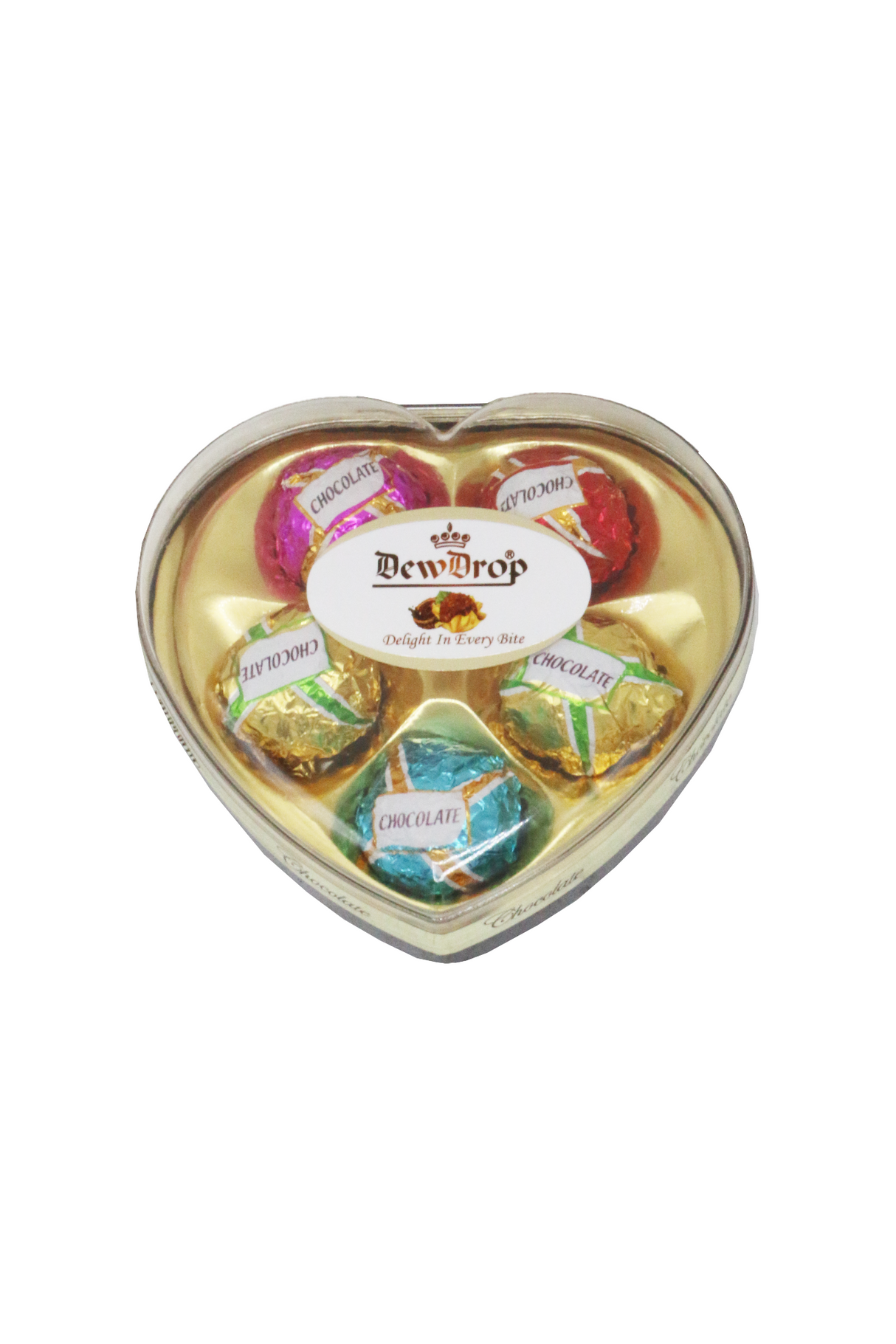 dewdrop chocolate heart 63g h05g-p