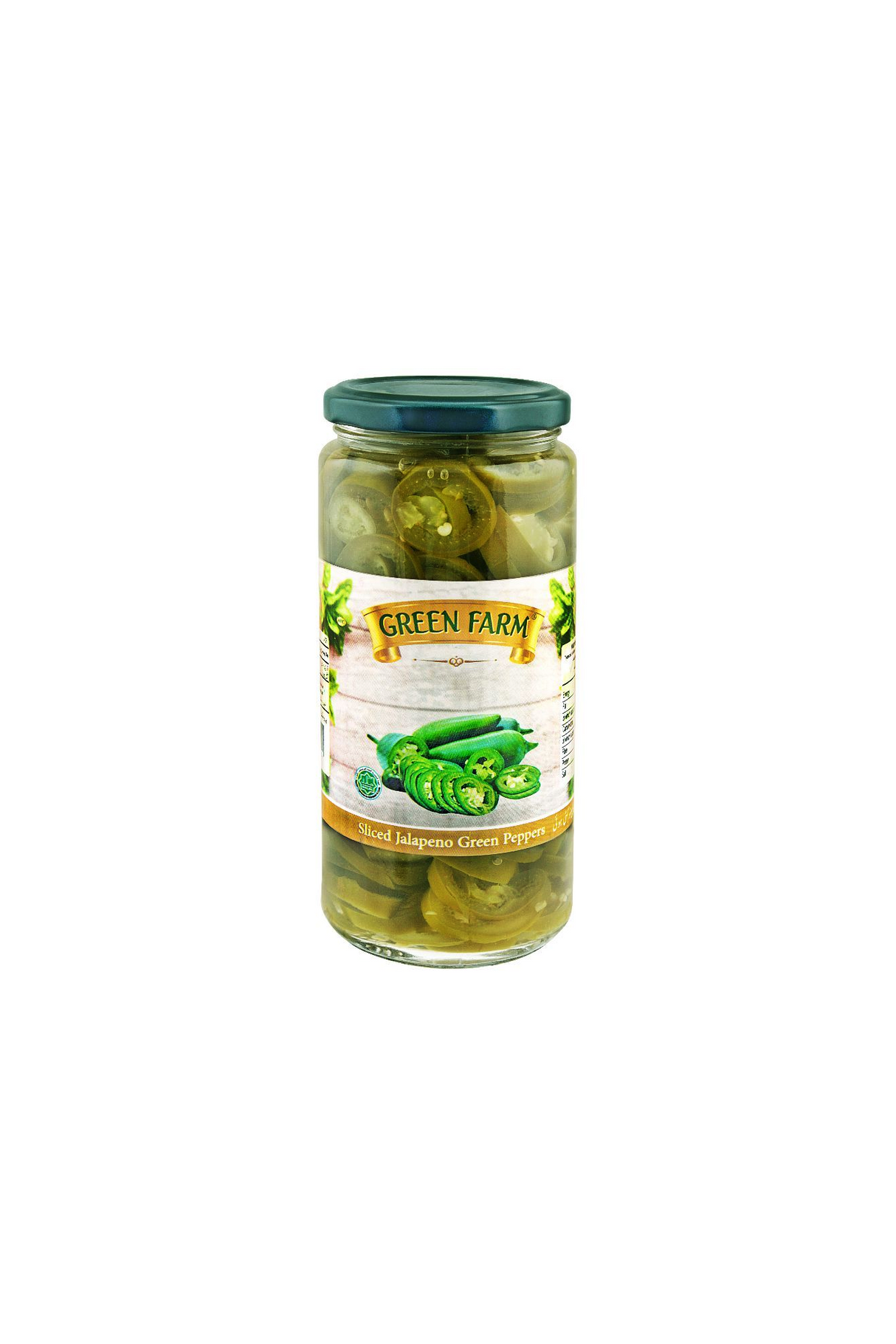 green farm sliced jalapeno 450g