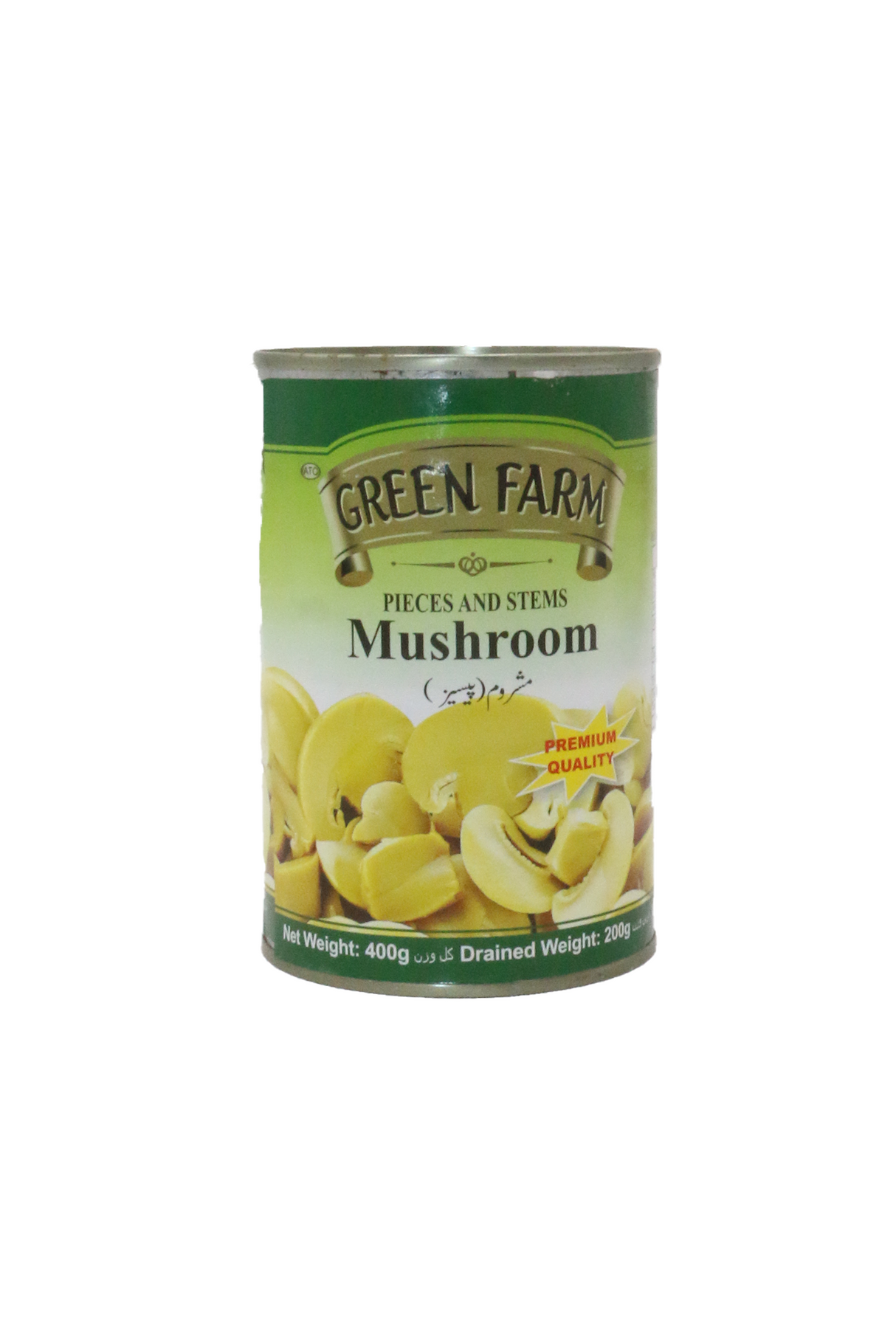 green farm mushroom sliced 400g