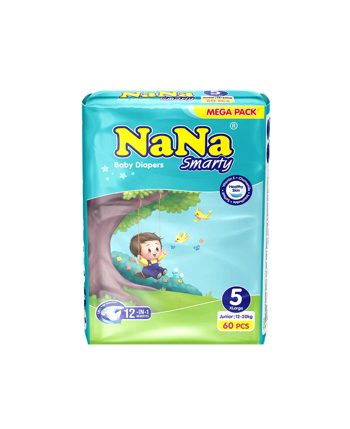 NANA DIAPER MEGA PACK XL-5 60PC