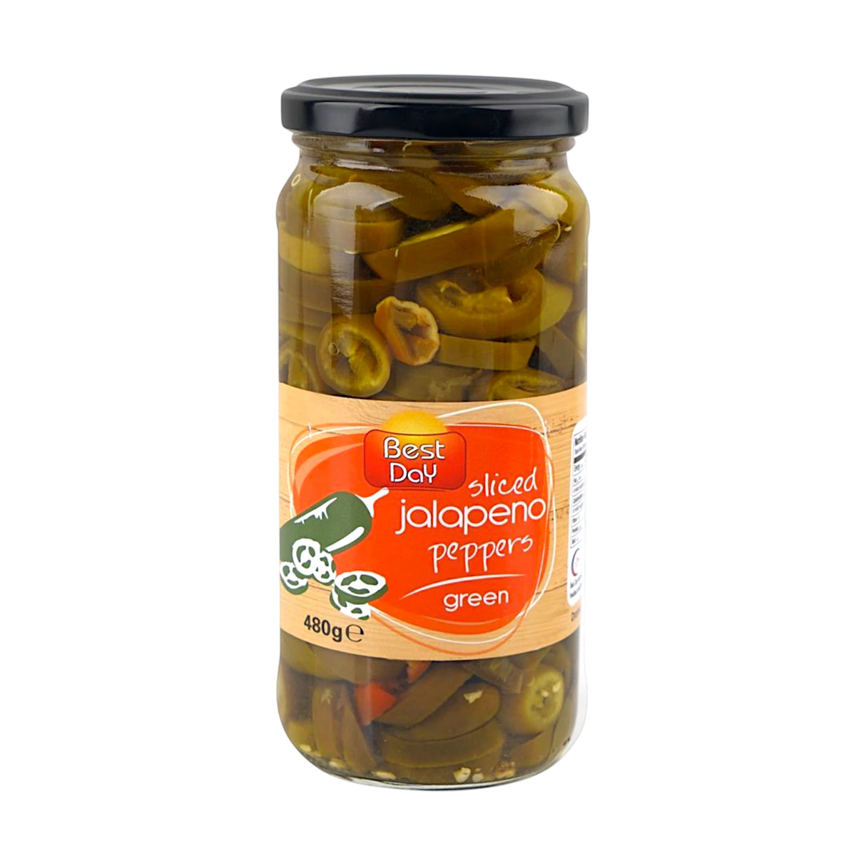 best day sliced jalapeno peppers green 480g turkiye
