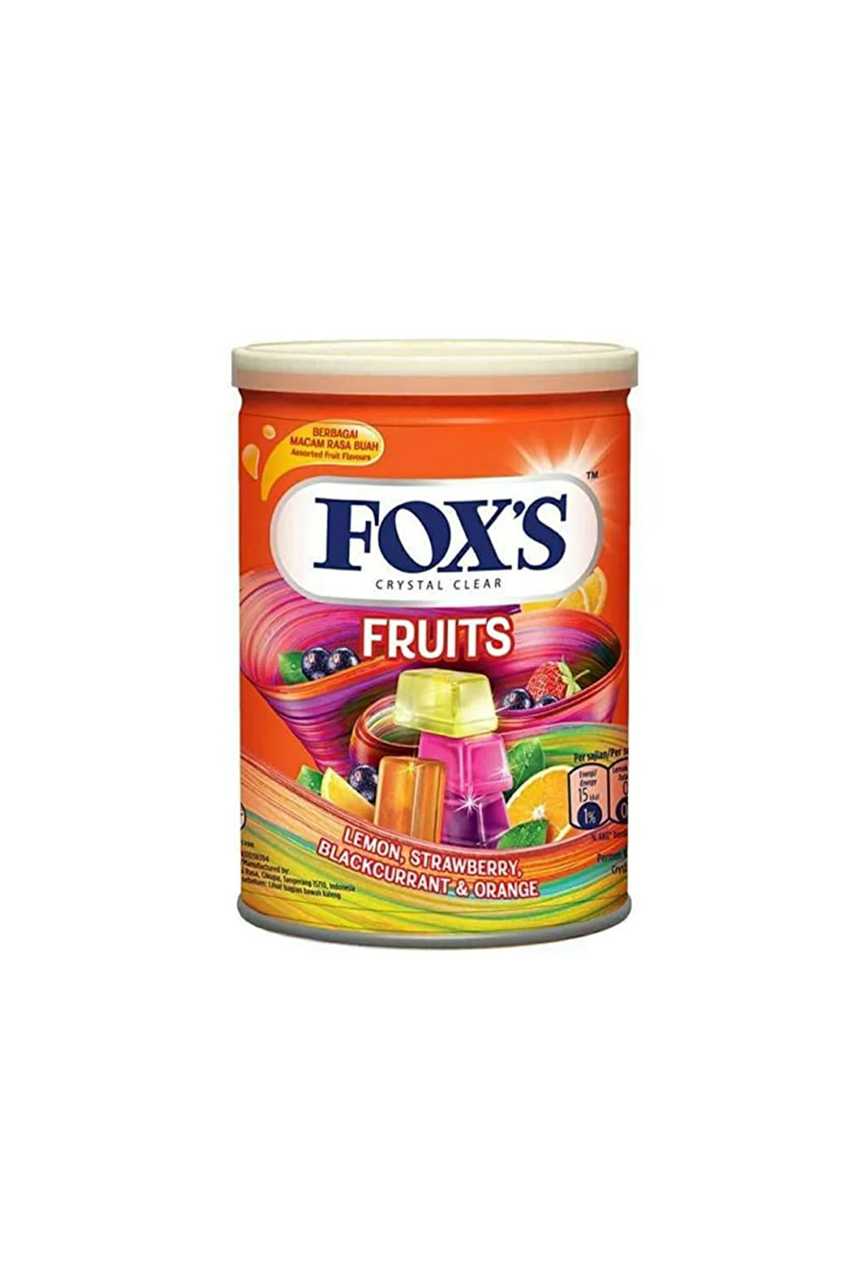 foxs fruits candy 180g tin