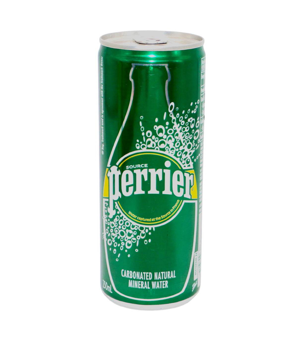 perrier carbonated water 250ml tin