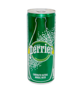 perrier carbonated water 250ml tin