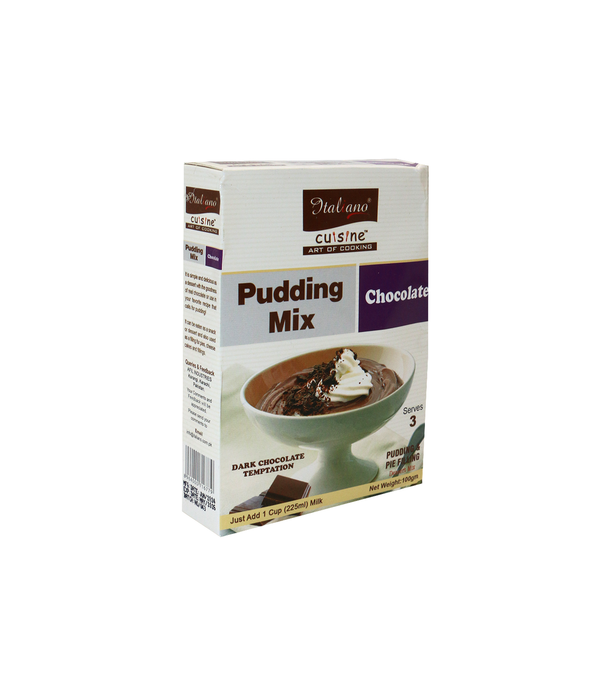 italiano pudding mix chocolate 100g